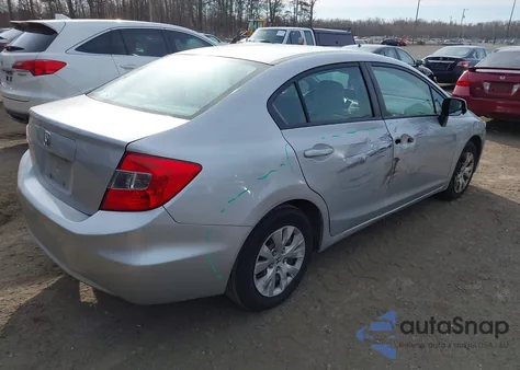 2012 Honda Civic Lx z USA, uszkodzony, nr VIN 19XFB2F58CE090139
